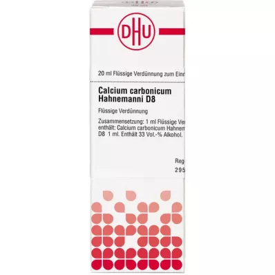 CALCIUM CARBONICUM Hahnemanni D 8 Skiedinys, 20 ml