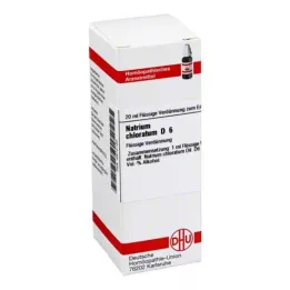 NATRIUM CHLORATUM D 6 skiedinys, 20 ml