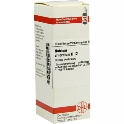 NATRIUM CHLORATUM D 12 skiedinys, 20 ml