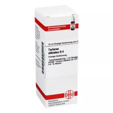 TARTARUS STIBIATUS D 4 skiedinys, 20 ml