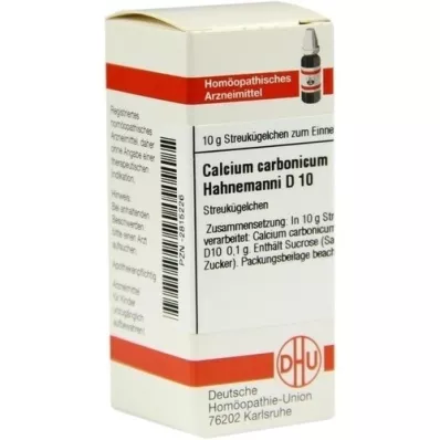 CALCIUM CARBONICUM Hahnemanni D 10 rutuliukų, 10 g