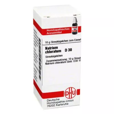 NATRIUM CHLORATUM D 30 rutuliukų, 10 g