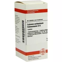 CALCIUM CARBONICUM Hahnemanni D 6 tabletės, 80 vnt