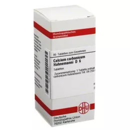 CALCIUM CARBONICUM Hahnemanni D 6 tabletės, 80 vnt