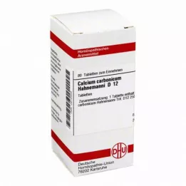 CALCIUM CARBONICUM Hahnemanni D 12 tablečių, 80 vnt