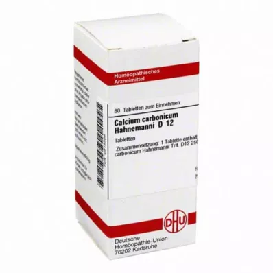 CALCIUM CARBONICUM Hahnemanni D 12 tablečių, 80 vnt
