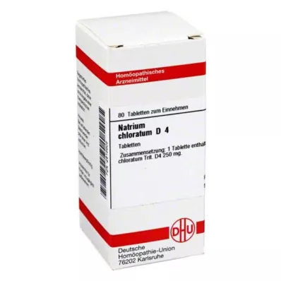 NATRIUM CHLORATUM D 4 tabletės, 80 kapsulių NATRIUM CHLORATUM D 4 tabletės, 80 kapsulių