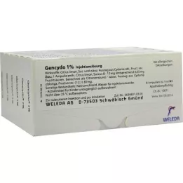 GENCYDO 1% injekcinis tirpalas, 48X1 ml