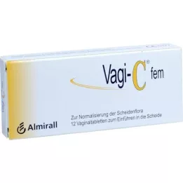 VAGI C Fem vaginalinės tabletės, 12 vnt