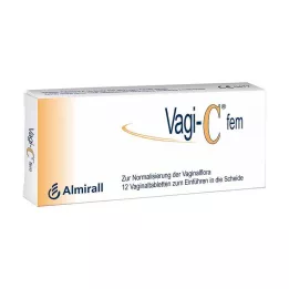 VAGI C Fem vaginalinės tabletės, 12 vnt