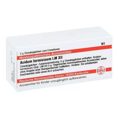 ACIDUM FORMICICUM LM XII Rutuliukai, 5 g