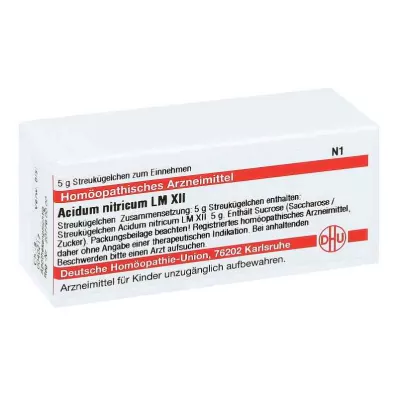 ACIDUM NITRICUM LM XII Rutuliukai, 5 g