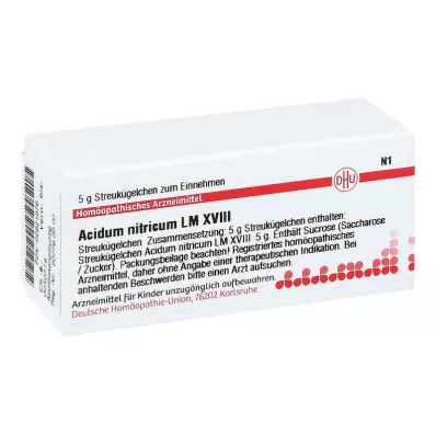 ACIDUM NITRICUM LM XVIII Rutuliukai, 5 g