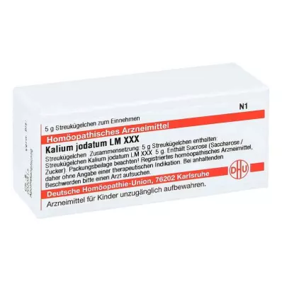KALIUM JODATUM LM XXX Rutuliukai, 5 g