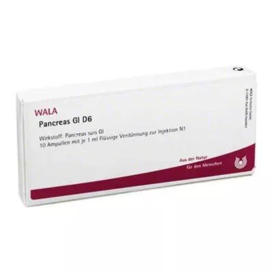 PANCREAS GL D 6 ampulės, 10X1 ml PANCREAS GL D 6 ampulės, 10X1 ml