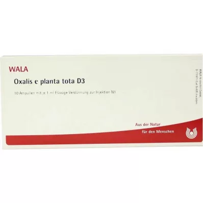 OXALIS E planta tota D 3 ampulės, 10X1 ml