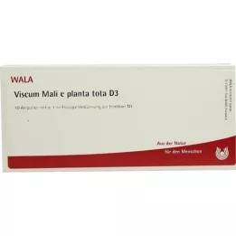 VISCUM MALI e planta tota D 3 ampulės, 10X1 ml