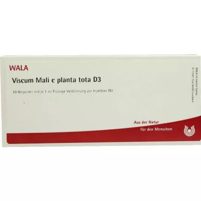 VISCUM MALI e planta tota D 3 ampulės, 10X1 ml