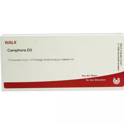 CAMPHORA D 3 ampulės, 10X1 ml CAMPHORA D 3 ampulės, 10X1 ml