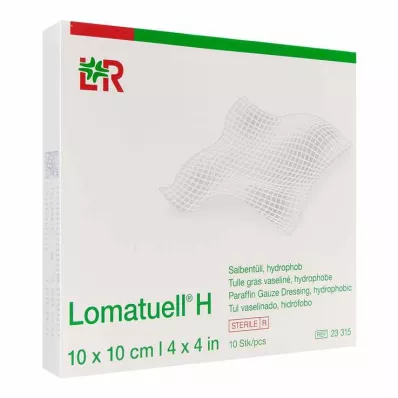LOMATUELL H Tepalinis tiulis 10x10 cm sterilus, 10 vnt LOMATUELL H Tepalinis tiulis 10x10 cm sterilus, 10 vnt