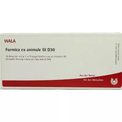 FORMICA EX animale GL D 30 ampulių, 10X1 ml FORMICA EX animale GL D 30 ampulių, 10X1 ml