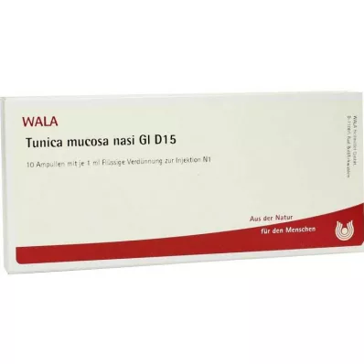 TUNICA gleivinės nosis GL D 15 ampulių, 10X1 ml