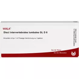 DISCI intervertebrales lumbales GL D 6 ampulės, 10X1 ml