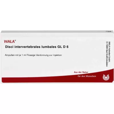 DISCI intervertebrales lumbales GL D 6 ampulės, 10X1 ml DISCI intervertebrales lumbales GL D 6 ampulės, 10X1 ml