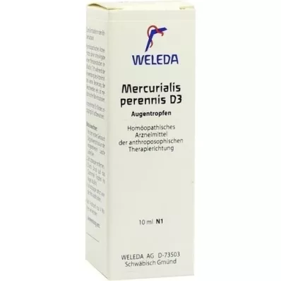 MERCURIALIS PERENNIS D 3 akių lašai, 10 ml