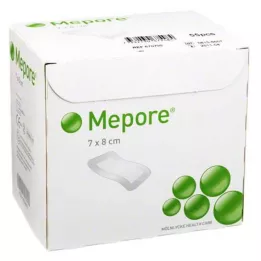 MEPORE Sterilus 7x8 cm žaizdų tvarstis, 55 vnt