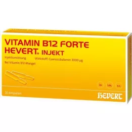 VITAMIN B12 HEVERT forte Inject ampulės, 20X2 ml