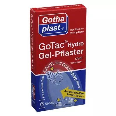 GOTAC Plėvelė žaizdoms su gelio pagalvėle, 6 vnt GOTAC Plėvelė žaizdoms su gelio pagalvėle, 6 vnt