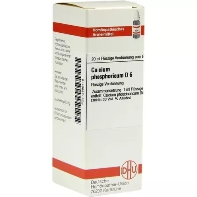 CALCIUM PHOSPHORICUM D 6 skiedinys, 20 ml
