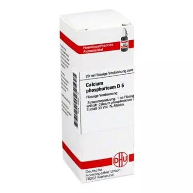 CALCIUM PHOSPHORICUM D 6 skiedinys, 20 ml
