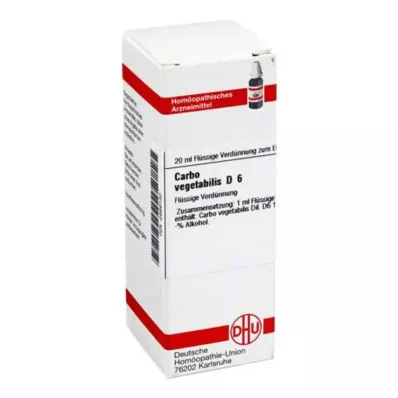 CARBO VEGETABILIS D 6 skiedinys, 20 ml