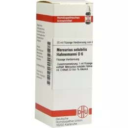 MERCURIUS SOLUBILIS Hahnemanni D 6 Skiedinys, 20 ml