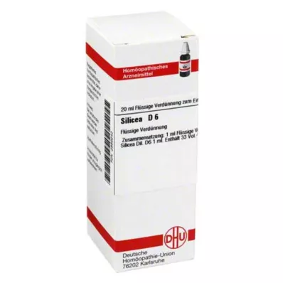 SILICEA D 6 skiedinys, 20 ml