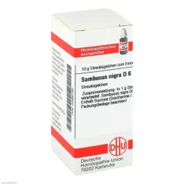 SAMBUCUS NIGRA D 6 rutuliukai, 10 g
