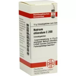 NATRIUM CHLORATUM C 200 rutuliukų, 10 g