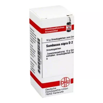 SAMBUCUS NIGRA D 2 rutuliukai, 10 g
