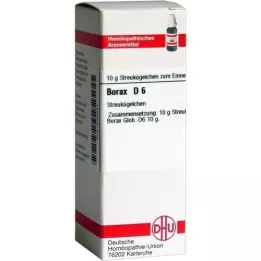 BORAX D 6 rutuliukai, 10 g