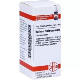 KALIUM BICHROMICUM D 12 rutuliukų, 10 g