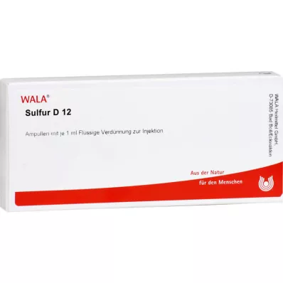 SULFUR D 12 ampulių, 10X1 ml