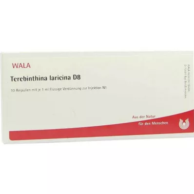TEREBINTHINA LARICINA D 8 ampulės, 10X1 ml TEREBINTHINA LARICINA D 8 ampulės, 10X1 ml