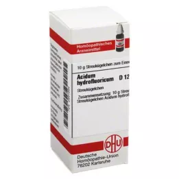 ACIDUM HYDROFLUORICUM D 12 rutuliukų, 10 g