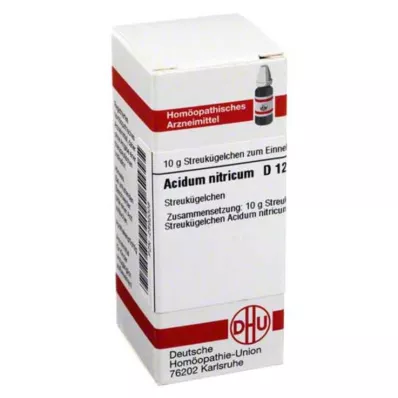 ACIDUM NITRICUM D 12 rutuliukų, 10 g
