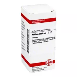 ACIDUM NITRICUM D 12 tablečių, 80 kapsulių