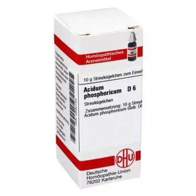 ACIDUM PHOSPHORICUM D 6 rutuliukai, 10 g