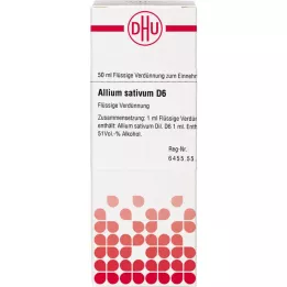 ALLIUM SATIVUM D 6 skiedinys, 50 ml