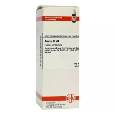 ARNICA D 20 skiedinys, 50 ml ARNICA D 20 skiedinys, 50 ml